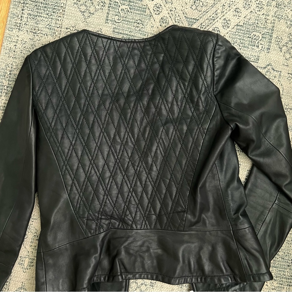 Hinge Black Leather Jacket - Picture 3 of 6